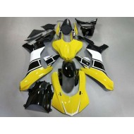 Carenado Moto Yamaha YZF 1000 R1 2020-2025 - Amarillo Blanco Negro Brillante
