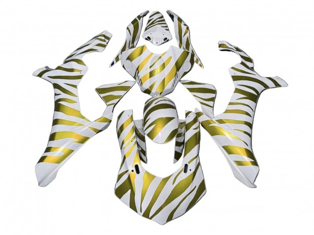 Carenado Moto Yamaha YZF 1000 R1 2020-2025 - Blanco Oro Cebra