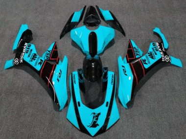Carenado Moto Yamaha YZF 1000 R1 2020-2025 - Turquesa Azul Rojo Negro Brillante