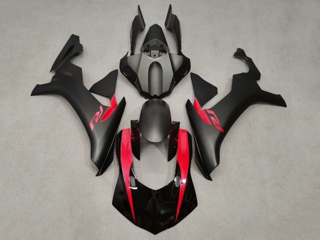 Carenado Moto Yamaha YZF 1000 R1 2020-2025 - Negro Brillante Negro Mate Rojo