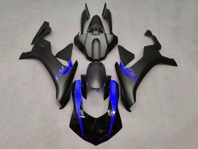 Carenado Moto Yamaha YZF 1000 R1 2020-2025 - Negro Mate Azul