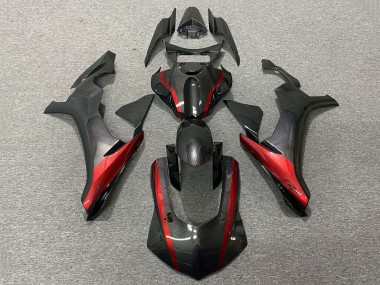 Carenado Moto Yamaha YZF 1000 R1 2020-2025 - Falso FibraCarbono Rojo