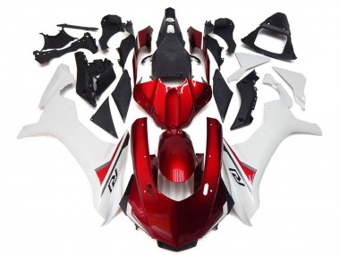 Carenado Moto Yamaha YZF 1000 R1 2020-2025 - Blanco Rojo Negro