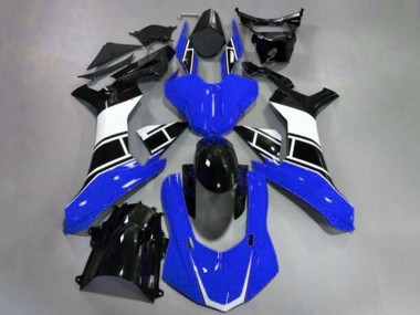 Carenado Moto Yamaha YZF 1000 R1 2020-2025 - Azul Blanco Negro Brillante