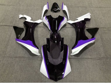 Carenado Moto Yamaha YZF 1000 R1 2020-2025 - Blanco Púrpura Negro Brillante