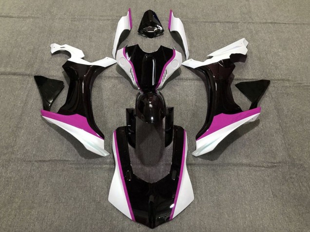 Carenado Moto Yamaha YZF 1000 R1 2020-2025 - Blanco Rosa Negro Brillante