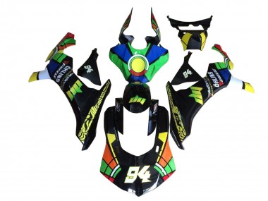 Carenado Moto Yamaha YZF 1000 R1 2020-2025 - Azul Verde Amarillo Rojo Negro RuedaColores 94