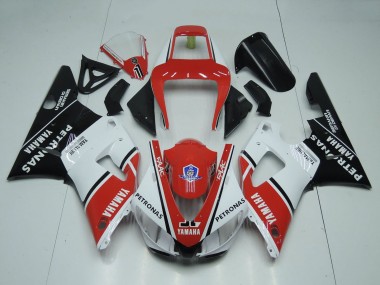 Carenado Moto Yamaha YZF 1000 R1 1998-1999 - Rojo Blanco Negro Brillante Petronas Yamalube