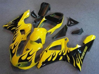 Carenado Moto Yamaha YZF 1000 R1 1998-1999 - Amarillo Negro Llama