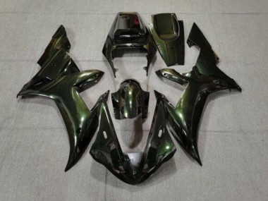 Carenado Moto Yamaha YZF 1000 R1 2002-2003 - Verde Oscuro Camaleón