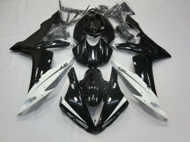 Carenado Moto Yamaha YZF 1000 R1 2004-2006 - Negro Brillante Blanco