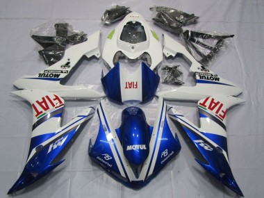 Carenado Moto Yamaha YZF 1000 R1 2004-2006 - Blanco Azul Rojo Fiat Motul