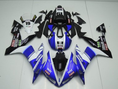 Carenado Moto Yamaha YZF 1000 R1 2004-2006 - Azul Blanco Negro Fimer Yamalube