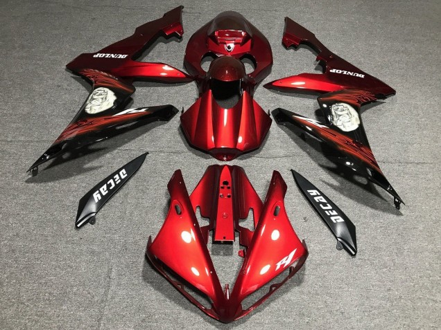 Carenados Moto Yamaha YZF 1000 R1 2004-2006 - Rojo Negro Mate