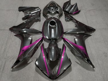 Carenado Moto Yamaha YZF 1000 R1 2004-2006 - FibraCarbono Estilo Rosa