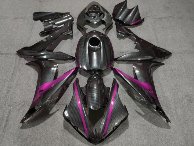 Carenado Moto Yamaha YZF 1000 R1 2004-2006 - FibraCarbono Estilo Rosa