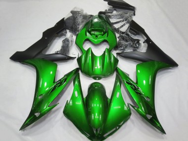 Carenado Moto Yamaha YZF 1000 R1 2004-2006 - Verde Negro Mate