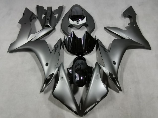 Carenado Moto Yamaha YZF 1000 R1 2004-2006 - Plata Mate Negro Brillante