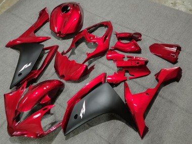 Carenado Moto Yamaha YZF 1000 R1 2004-2006 - Rojo Negro Mate