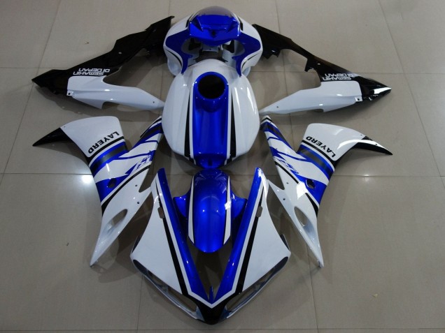 Carenado Moto Yamaha YZF 1000 R1 2004-2006 - Blanco Azul Negro
