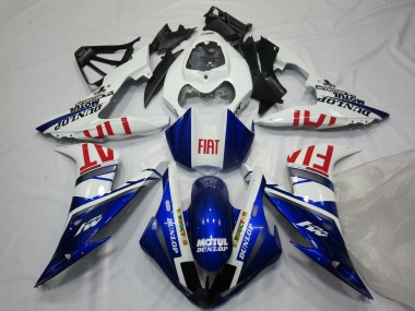 Carenado Moto Yamaha YZF 1000 R1 2004-2006 - Blanco Azul Rojo Fiat