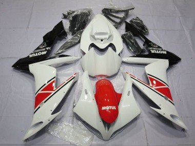 Carenado Moto Yamaha YZF 1000 R1 2004-2006 - Blanco Rojo Negro