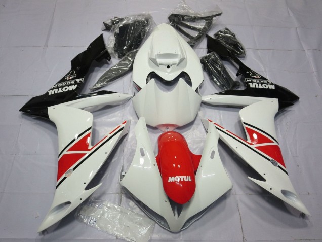 Carenado Moto Yamaha YZF 1000 R1 2004-2006 - Blanco Rojo Negro