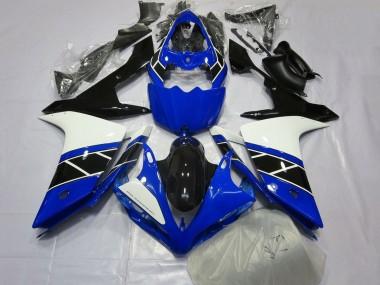 Carenados Moto Yamaha YZF 1000 R1 2007-2008 - Azul Blanco Negro