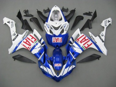 Carenado Moto Yamaha YZF 1000 R1 2007-2008 - Blanco Azul Rojo Fiat