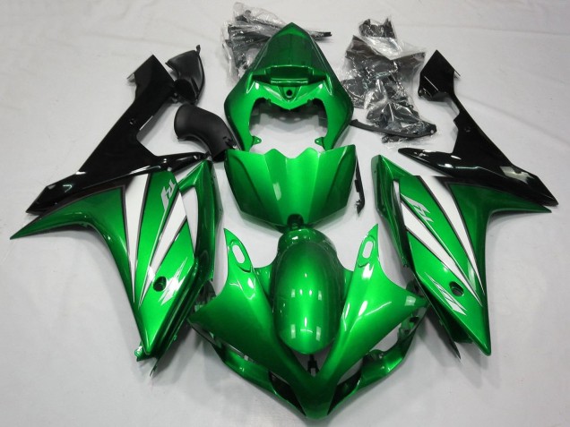 Carenado Moto Yamaha YZF 1000 R1 2007-2008 - Verde Blanco Negro