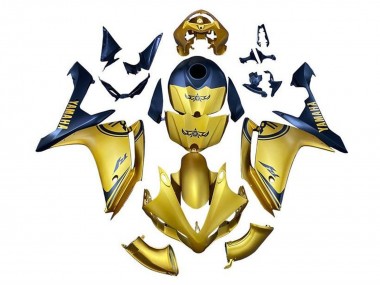 Carenado Moto Yamaha YZF 1000 R1 2007-2008 - Oro Azul
