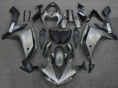 Carenado Moto Yamaha YZF 1000 R1 2007-2008 - Plata Oscuro Negro Mate