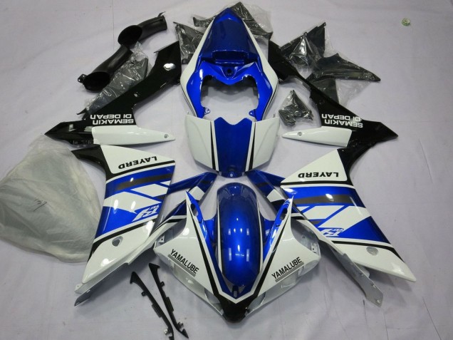Carenado Moto Yamaha YZF 1000 R1 2007-2008 - Blanco Azul Negro Layerd