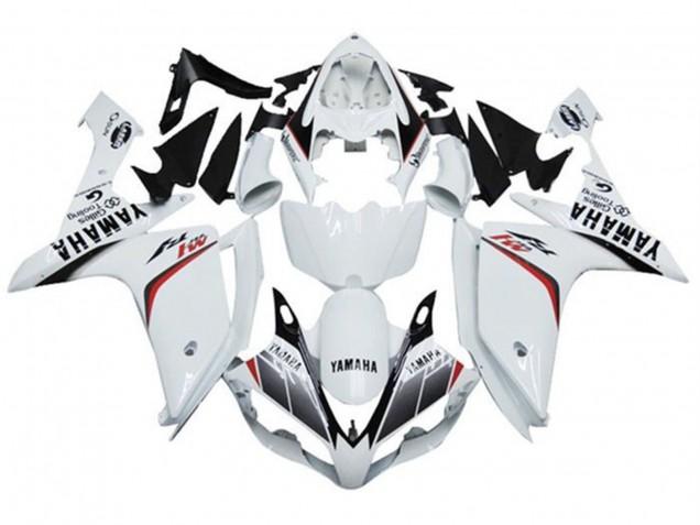 Carenado Moto Yamaha YZF 1000 R1 2007-2008 - Blanco Rojo Negro Raya M1