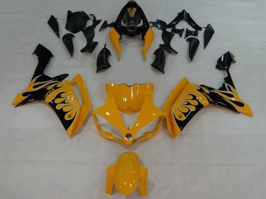 Carenado Moto Yamaha YZF 1000 R1 2007-2008 - Amarillo Negro Llama