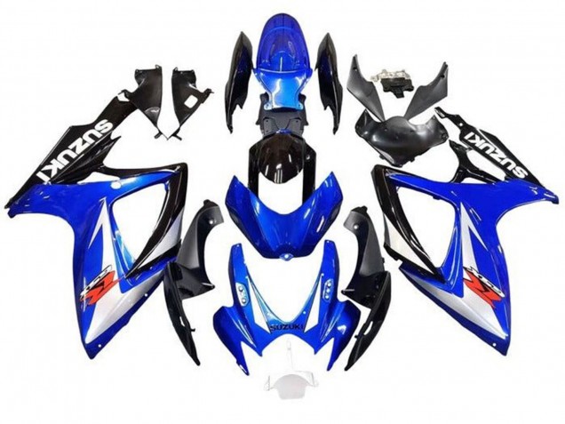 Carenado Moto Suzuki GSXR 600 / GSXR 750 2006-2007 - Azul Blanco Negro Rojo