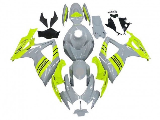 Carenado Moto Suzuki GSXR 600 / GSXR 750 2006-2007 - Gris Neon Amarillo
