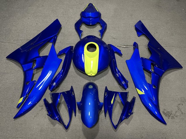 Carenado Moto Yamaha YZF R6 2006-2007 - Azul Amarillo