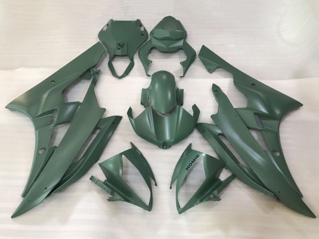 Carenado Moto Yamaha YZF R6 2006-2007 - Verde Militar