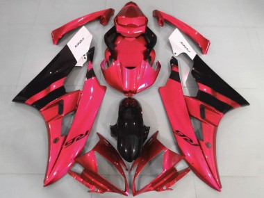 Carenado Moto Yamaha YZF R6 2006-2007 - Blanco Rojo Negro Brillante