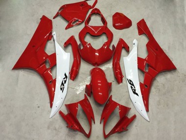 Kits Carenados Moto Yamaha YZF R6 2006-2007 - Blanco Rojo