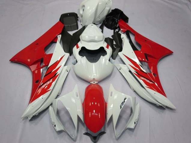 Carenados Moto Yamaha YZF R6 2006-2007 - Blanco Rojo