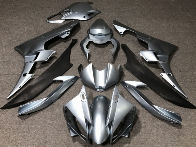 Carenado Moto Yamaha YZF R6 2006-2007 - Plata Negro Mate