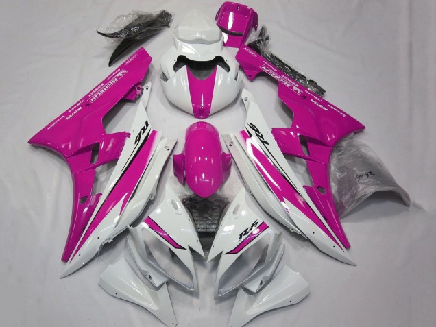 Carenado Moto Yamaha YZF R6 2006-2007 - Blanco Rosa