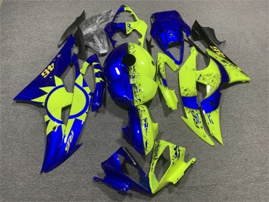 Carenado Moto Yamaha YZF R6 2008-2016 - Azul Neon Amarillo 46