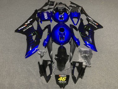 Carenado Moto Yamaha YZF R6 2008-2016 - Azul Negro ENEOS Monstruo 46