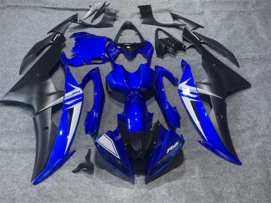 Carenado Moto Yamaha YZF R6 2008-2016 - Azul Blanco Negro Mate