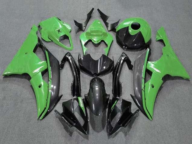 Carenado Moto Yamaha YZF R6 2008-2016 - Verde FibraCarbono Estilo