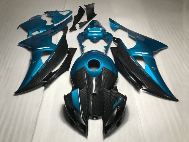 Carenado Moto Yamaha YZF R6 2008-2016 - Azul FibraCarbono Estilo