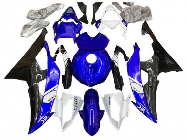 Kits Carenados Moto Yamaha YZF R6 2008-2016 - Blanco Azul Negro Brillante